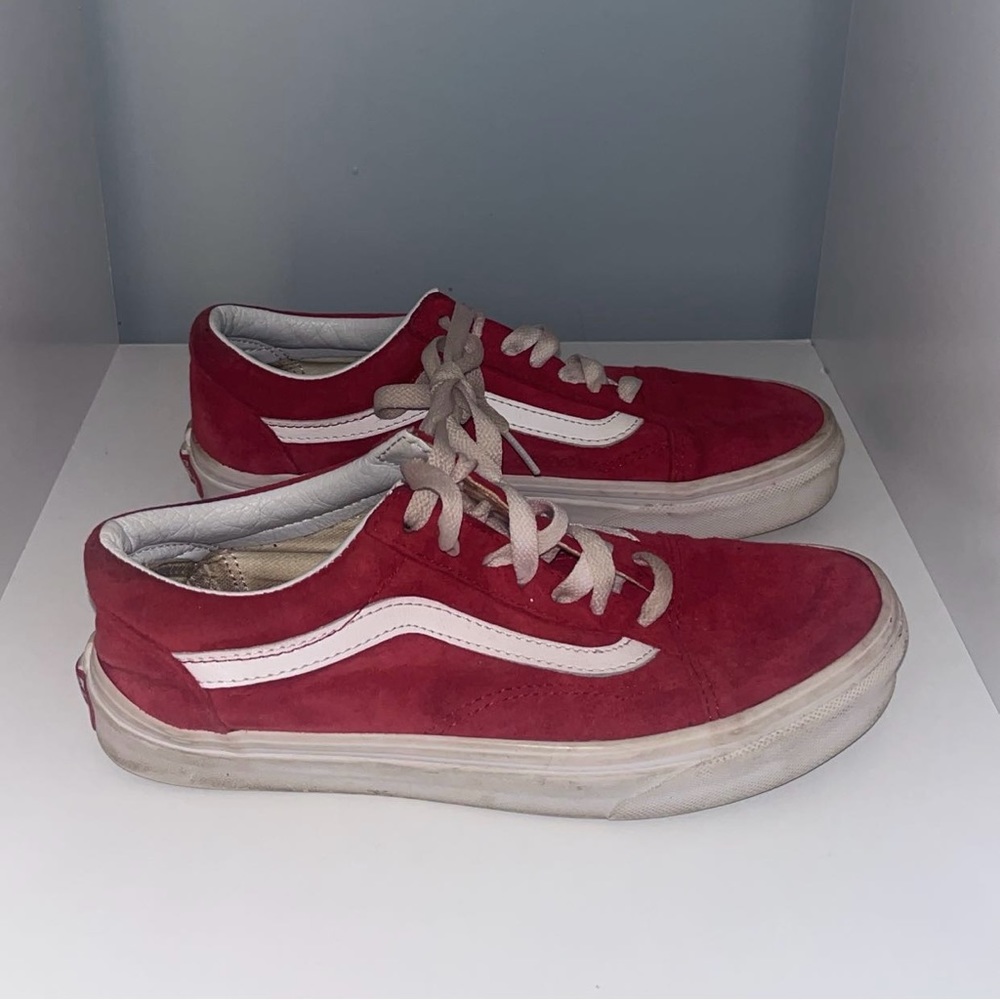 VANS Old Skool Racing Red & True White Shoes